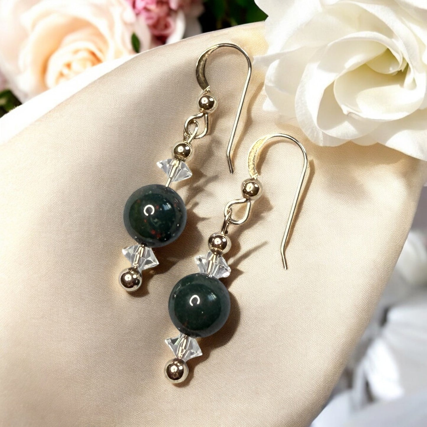 Indian Bloodstone Earrings