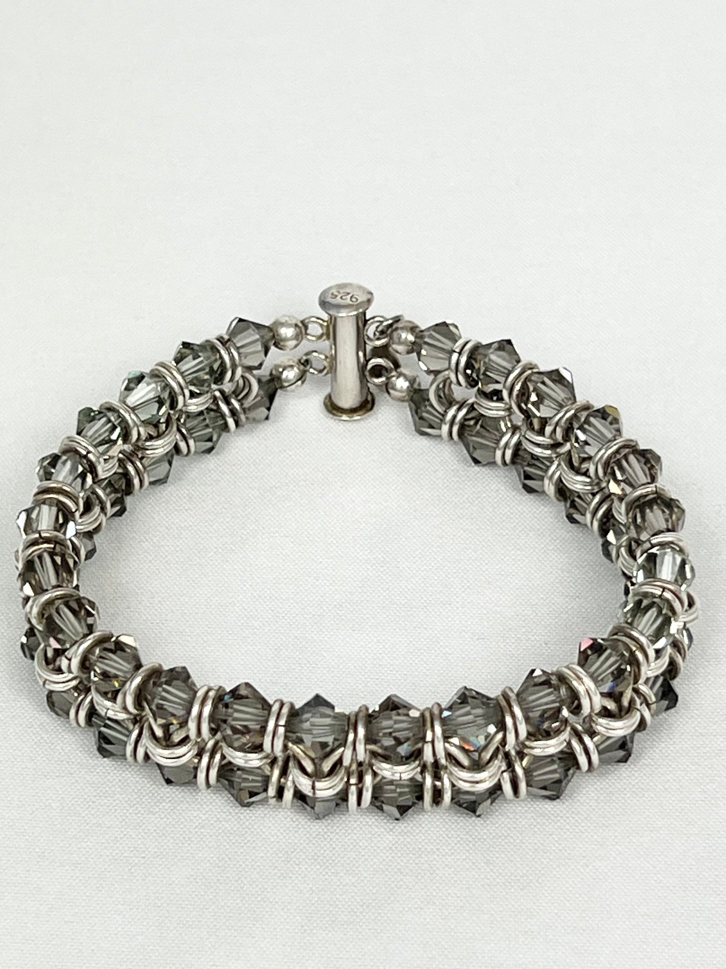 Black Diamond Crystal Tennis Bracelet