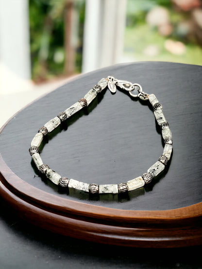 Green Tourmalated Quartz Bracelet