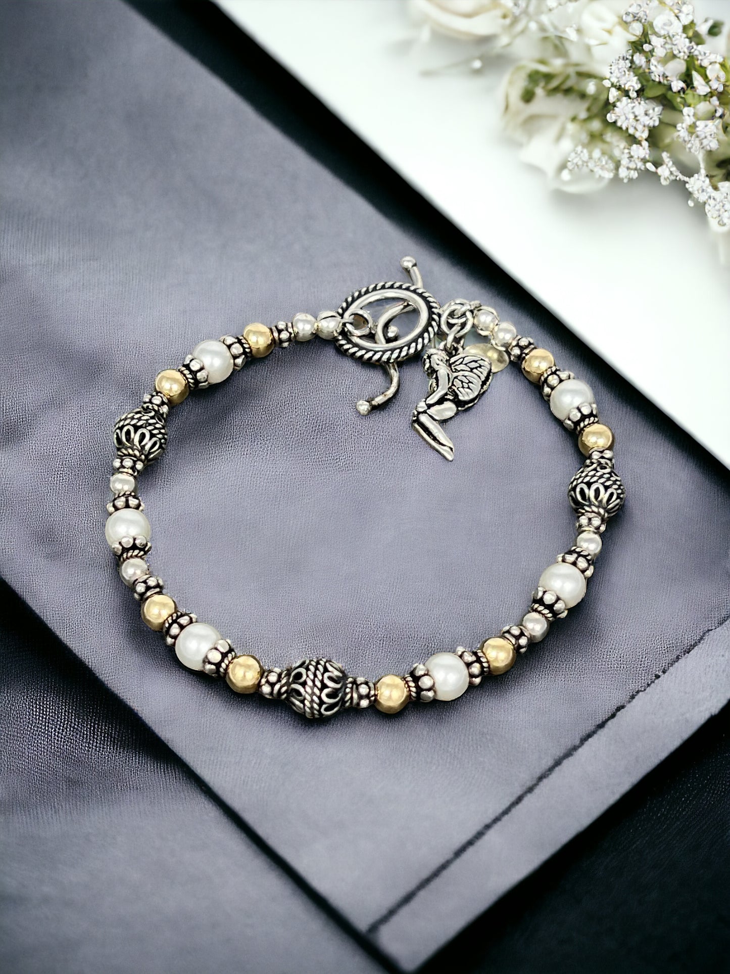 Symphony of Gold and Silver Bracelet