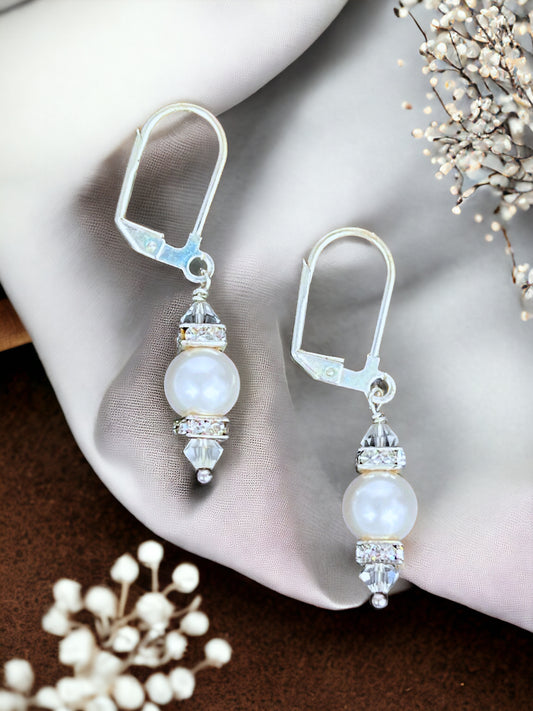 White Innocence Earrings