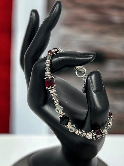 Dark Passion Sterling Silver Bracelet