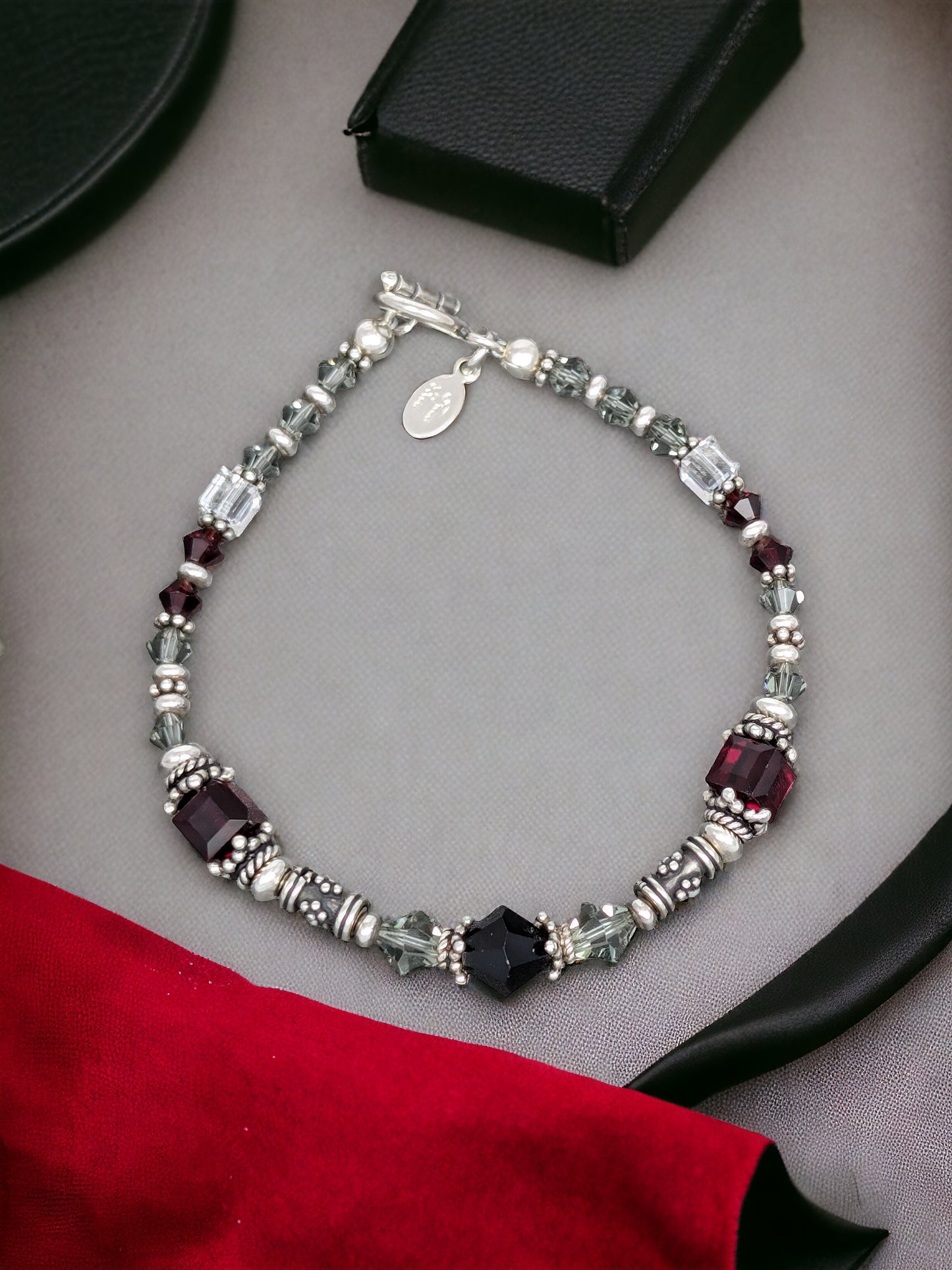 Dark Passion Sterling Silver Bracelet