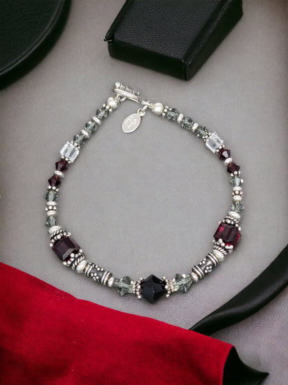 Dark Passion Sterling Silver Bracelet