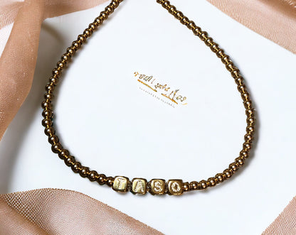 Gold-Filled Initial Choker