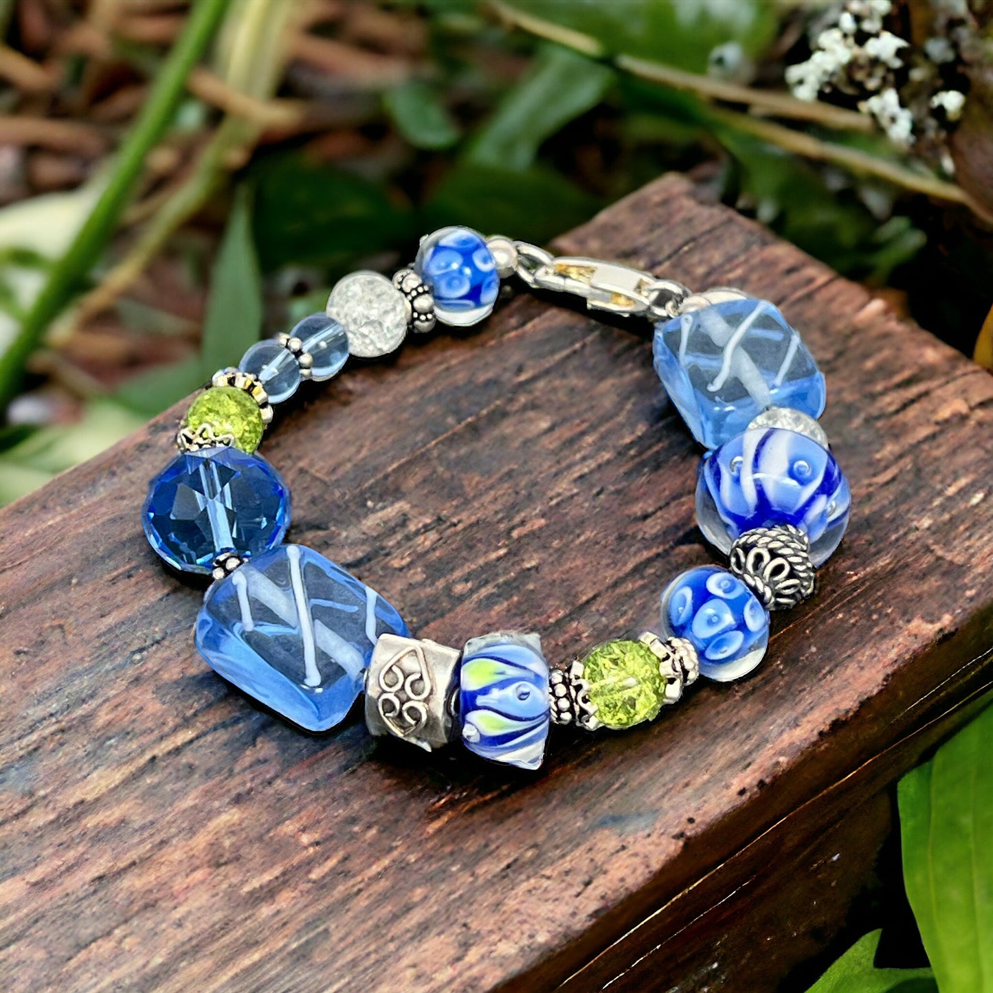 Bouquet of Blue Bracelet