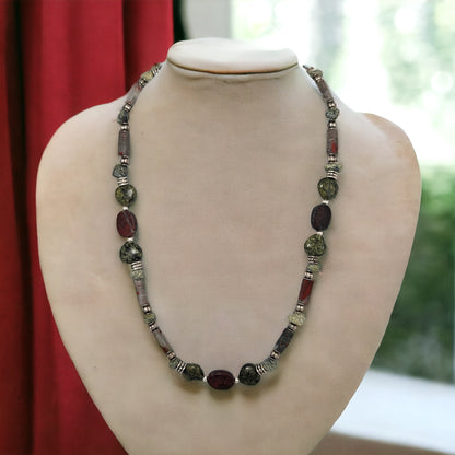 Jasper and Serpentine Necklace