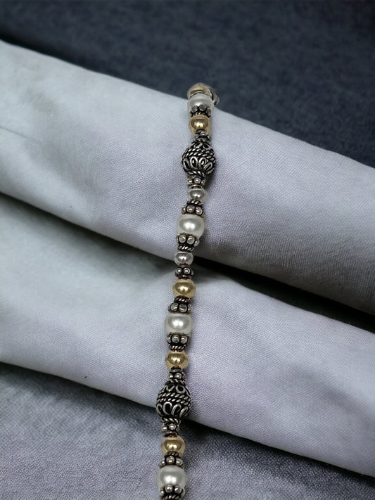 Symphony of Gold and Silver Bracelet