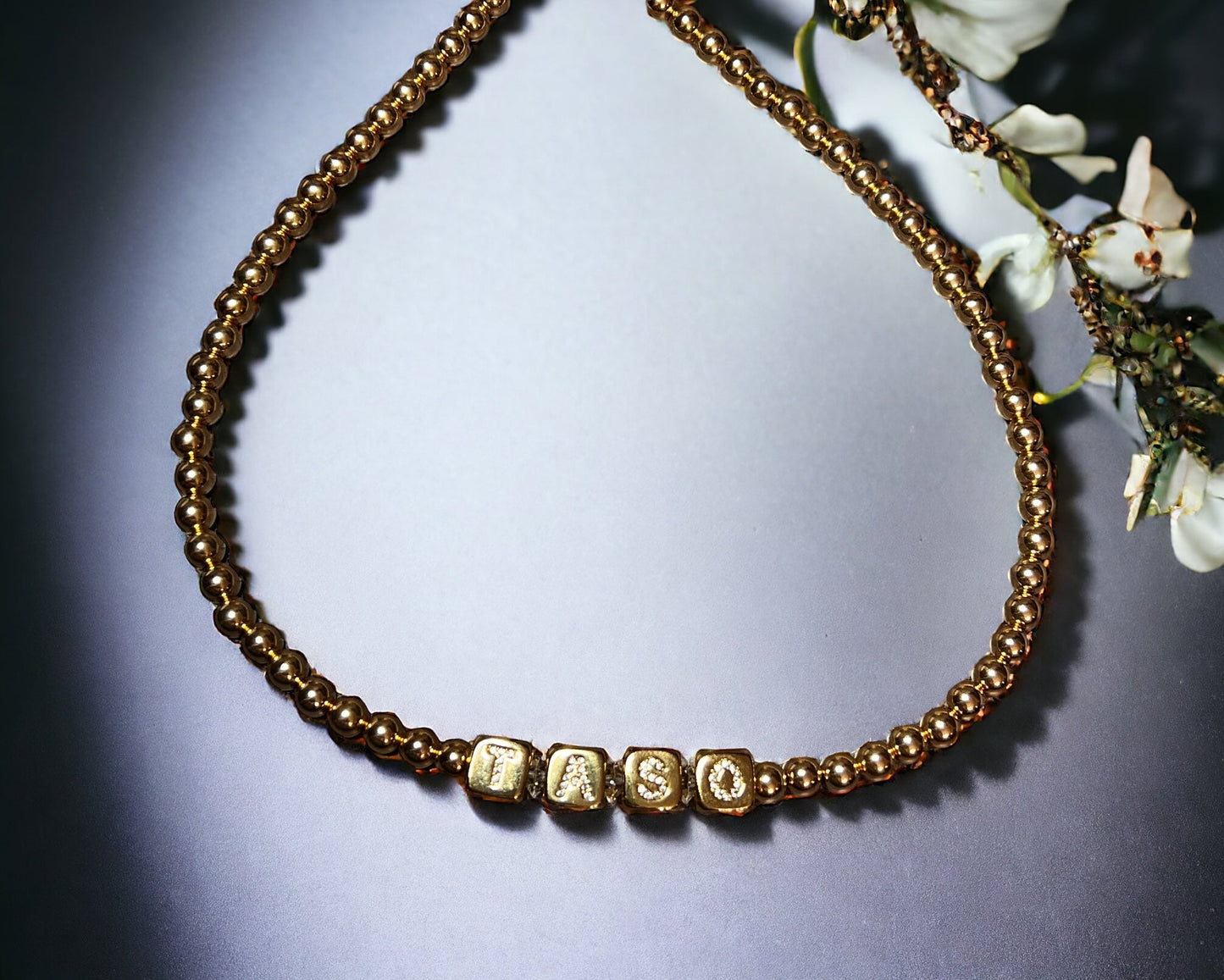 Gold-Filled Initial Choker