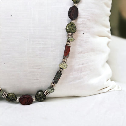 Jasper and Serpentine Necklace