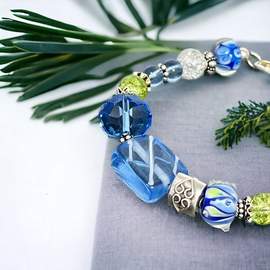 Bouquet of Blue Bracelet