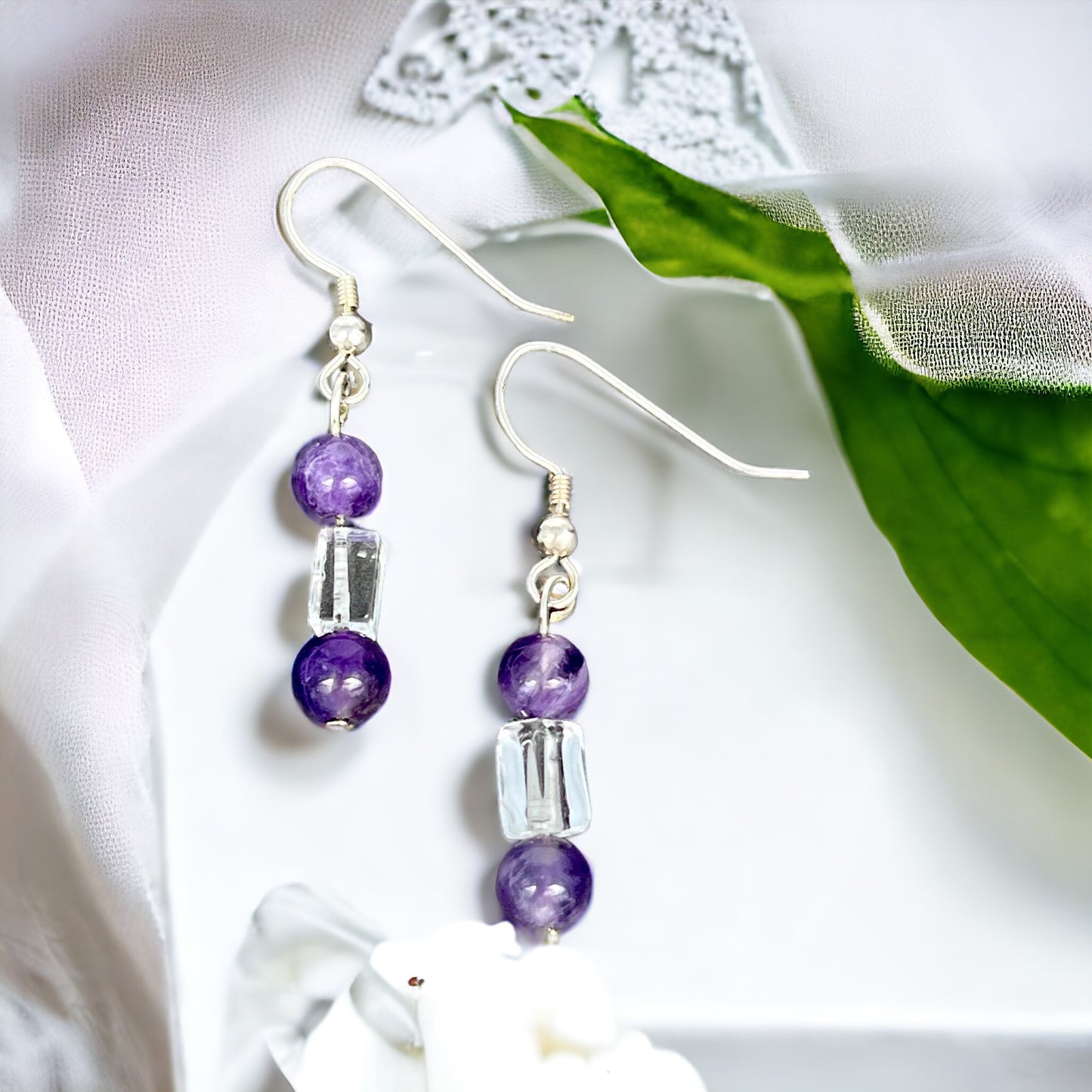 Casual Amethyst Earrings