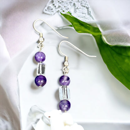 Casual Amethyst Earrings